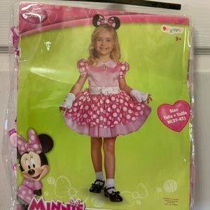 Little girls Minnie Mouse costume